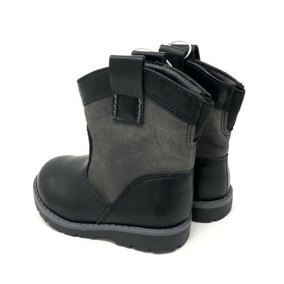 Cat & Jack Hunter Cowboy Boots Black Size 5 - Picture 6 of 11